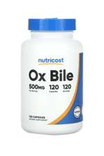 Nutricost Ox Bile  500mg  120 Capsules.Abd Menşei 47.