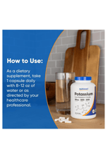 Nutricost Potassium Citrate 99mg, 500 Capsules.Abd Menşei.