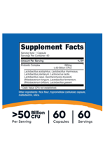 Nutricost Probiotic Complex - 50 Billion CFU, 60 Capsules.Abd Menşei.
