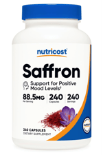 Nutricost Saffron Extract 88.5mg, 240 Capsules.Abd Menşei.