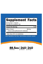 Nutricost Saffron Extract 88.5mg, 240 Capsules.Abd Menşei.