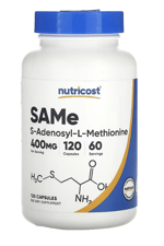 Nutricost, SAMe, 400 mg, 120 Capsules (200 mg per Capsul) .56.