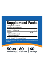 Nutricost Sceletium Zembrin Calm-Z with Zembrin 50mg 60 Capsul ,USA MENŞEİ.50.