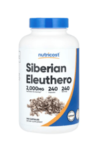 Nutricost, Siberian Eleuthero, 2,000 mg, 240 Capsul.Usa Menşei.35.