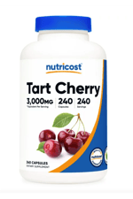 Nutricost Tart Cherry Extract 3000mg, 240 Vegetarian Capsules - Gluten Free, Non-GMO.Abd 38.