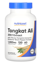 Nutricost  Tongkat Ali, 120 Capsul.Abd Menşei.42.