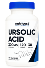 Nutricost Ursolic Acid 300mg, 120 Capsules.Abd Menşei.