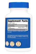 Nutricost Vitamin D3 1000 iu Softgels, 240 Softgels - Non-GMO & Gluten Free.3730