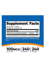 Nutricost Vitamin K2 (MK4) 240 Capsules (100mcg).Abd Menşei.