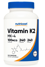 Nutricost Vitamin K2 (MK4) 240 Capsules (100mcg).Abd Menşei.