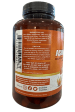 NutriFlair Organic Asvaganda  Root Extract Black Pepper  - 180 Capsul  Made in USA.
