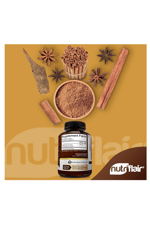 NutriFlair Organic Ceylon Cinnamon (100% Certified Organic Ceylon Cinnamon) 1200mg per Serving, 180 Capsul.USA.