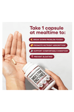 Physician's CHOICE Digestive Enzymes - Multi Enzymes, Organic Prebiotics  Gut Health - Meal Time Discomfort Relief  Bloating - Dual Action Approach - 60 Capsul.43.