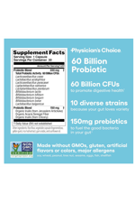 Physician's Choice Probiotics 60 Billion CFU - 10 Strains + Organic Prebiotics - Immune, Digestive  Gut Health 30 Capsul.Made ın Usa.52.