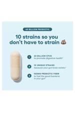 Physician's Choice Probiotics 60 Billion CFU - 10 Strains + Organic Prebiotics - Immune, Digestive  Gut Health 30 Capsul.Made ın Usa.52.