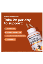 Physician'sChoice KSM-66 Ashwaganda 1000mg 60 Capsul Black Pepper.USA MENŞEİ.57.