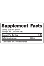 Primaforce Caffeine Pills 200mg, 180 Capsul.Abd Menşei.