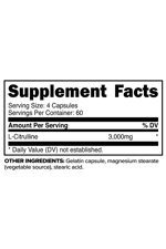 Primaforce L-Citrulline 3000mg, 240 Capsules, 60 Servings.