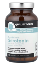 Quality of Life, PureBalance  Serotonın 60 Capsules.Abd Menşei.
