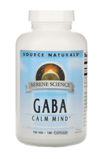 Source Naturals, GABA Calm Mind, 750 mg, 180 Capsules.Made ın Usa 49.