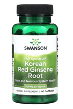Swanson, Korean Red Ginseng Root, 400 mg, 90 Capsul.Usa Menşei.