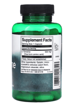 Swanson, L-Tyrosine, 500 mg, 100 Capsules. Usa Version 3227