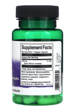 Swanson Lithium Orotate,(Özelsporcugıdaları) 5mg X 60 Veggie Capsul.Usa Menşei. 34.