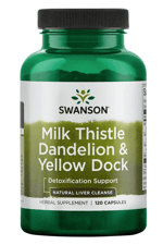 Swanson Milk Thistle (Özelsporcugıdaları) Dandelion  Yellow Dock 120 Capsul.Abd Menşei.38.