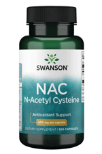 Swanson Premium- NAC (Özelsporcugıdaları) N-Acetyl Cysteine 600mg 100 Capsul.Abd Menşei.49.