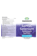 Swanson Semsc Selenium 200 mcg 120 Capsules. Usa Version.3930