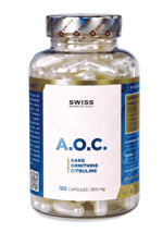 Swiss Pharmaceuticals AOC Arginine Alpha-Ketoglutarate, L-Citrulline Malate, L-ornithine 180 Capsul.42.