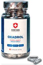 Swiss Pharmaceuticals  OXADROL 60mg 80 Capsul.Orıjınal Firma Ürünü.59.