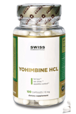 Swiss Pharmaceuticals  Yohımbıne HCL Fat Burner 10mg 100 Capsul.40.