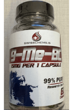 SwissChems  9-Me-BC (9mbc), (15mg/capsule) 60 Capsules.Orj Usa Firma Ürünü.3992