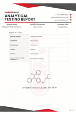 SwissChems Enclomiphene 750 mg/60 caps (12.5 mg/capsule).Orj Usa Firma Ürünü.3561