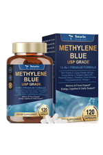 Totaria Healt Methylene Blue 120 Capsul 13 in 1 Upgrade Patented Brain Formula with Vitamin C Ester, Bacopa, Phosphatidylserine, Omega-3 Fatty Acids - Memory, Focus, Clarity, Cognitive.