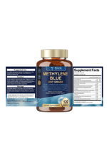 Totaria Healt Methylene Blue 120 Capsul 13 in 1 Upgrade Patented Brain Formula with Vitamin C Ester, Bacopa, Phosphatidylserine, Omega-3 Fatty Acids - Memory, Focus, Clarity, Cognitive.