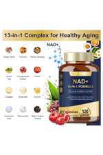 Totaria Healt  NAD+ resveratrol,Quercetin 120 Capsules.