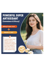 Totaria Healt R Alpha Lipoic Acid 600mg with NAC - ALA  Antioxidant  Neuropathy, Nerve Health, Cell Energy, Anti-Aging, Vegan 120 Capsul.58.