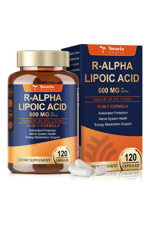 Totaria Healt R Alpha Lipoic Acid 600mg with NAC - ALA  Antioxidant  Neuropathy, Nerve Health, Cell Energy, Anti-Aging, Vegan 120 Capsul.58.