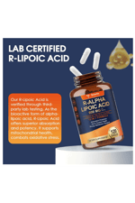 Totaria Healt R Alpha Lipoic Acid 600mg with NAC - ALA  Antioxidant  Neuropathy, Nerve Health, Cell Energy, Anti-Aging, Vegan 120 Capsul.58.