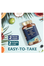 Totaria Healt Urolithin A  1000mg with NAD+,CoQ10,Resveratrol,PQQ for Men Women 120 Softgels.Made ın Usa.4054