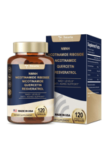 TOTARİA NMNH NMN Niacinamide  Quercetin, Trans-Resveratrol, Support NAD+, Skin Cell Health*, Anti-Aging & Energy, 120 Capsul.50.
