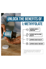 Triquetra L Methyl Folate 15mg Plus Methyl B12 Cofactor – High Potency, 5-MTHF Form - Mood, Methylation, Cognition – Bioactive Forms of Vitamin B9 & B12 (60 Capsules .Best Seller.