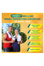 VEGATOT Organic NAD+ Boosting Complex 150 Capsul with Resveratrol, Turmeric, Quercetin, Rosemary Bilberry Sage Green Tea.Usa Menşei.44.