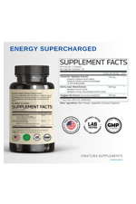 VINATURA Cistanche with Horny Goat Weed  TongkatAlı 1250mg   Energy, Strength Cognitive  60 Capsules.Abd Menşei.53.