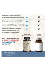 VINATURA EDTA Liver Support  Edta Calcium Disodium, Kale Extract  90 Capsul.Abd Menşei.52.