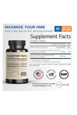 VINATURA HMB 3000mg and Vitamin D3 Muscle Growth  Recovery - Vitamin D3 (1600 IU) - 120 Capsules.Usa Menşei.