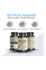 VINATURA Kanna Zembrin  Panax Ginseng  Asvaganda *Brain Health, Stress Relief Support* 60 Caps.Usa Menşei.4052