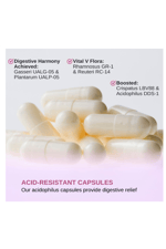 VINATURA Lactobacillus Rhamnosus, Reuteri, Gasseri, Plantarum, Crispatus, Acidophilus Probiotics - 38 Billion CFU *USA Made  Women Probiotic 30 Capsul.Abd.